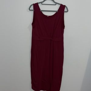 Burgundy Casual Dress